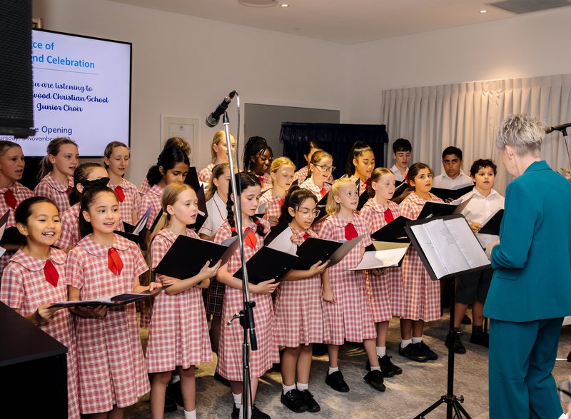 Junior School Choir performs at the opening of Piper House at St Luke's Retirement Village