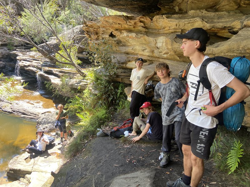Year 9 students take to the trails on their Duke of Edinburgh practise hike