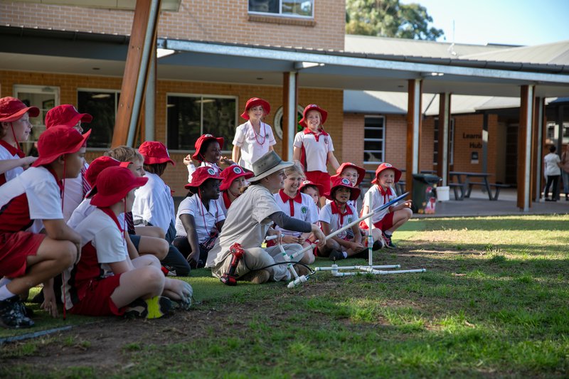 Ranger Jamie visits Stage 2 for an explosive, exciting science experience