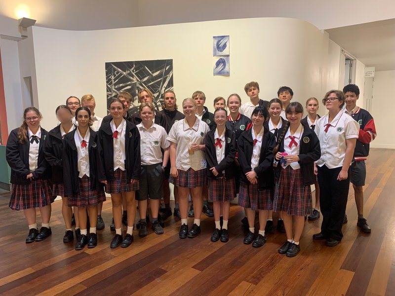Secondary art students explore exciting exhibitions