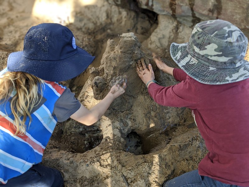 Sandpit castles and cascades
