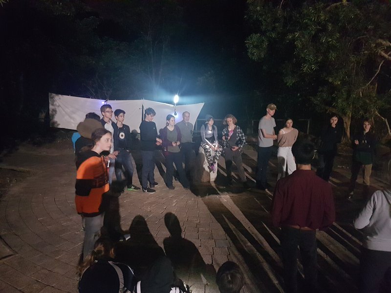 Year 9 Science Ecology night time field watching excursion