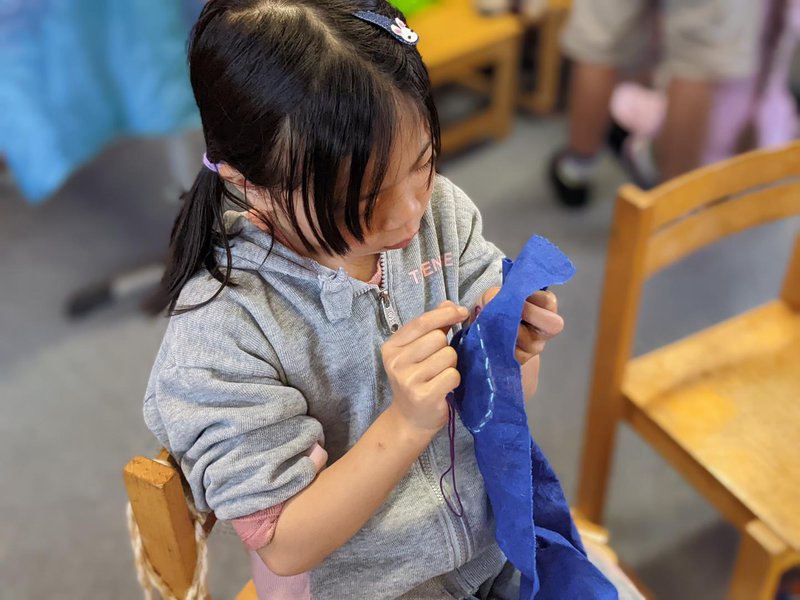 Class 1 and 2 craft - counting bags and Etoile's