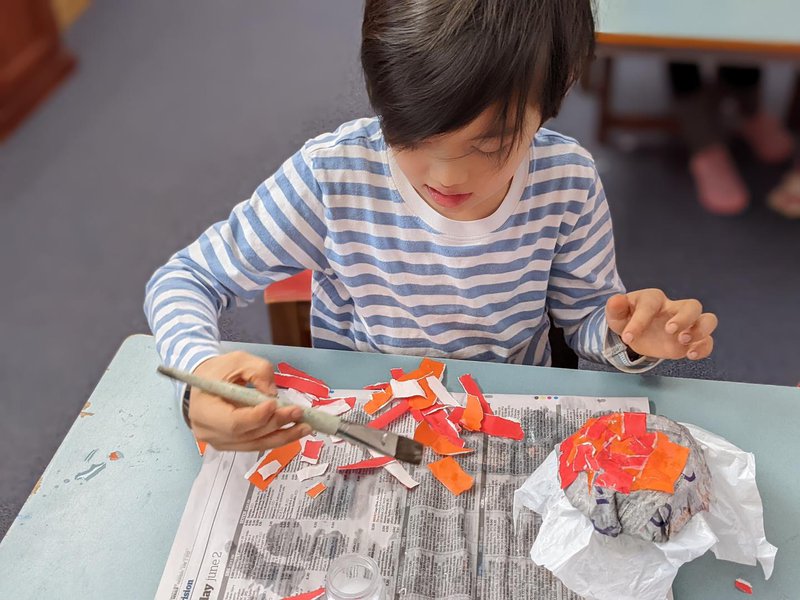 Making Japanese lanterns