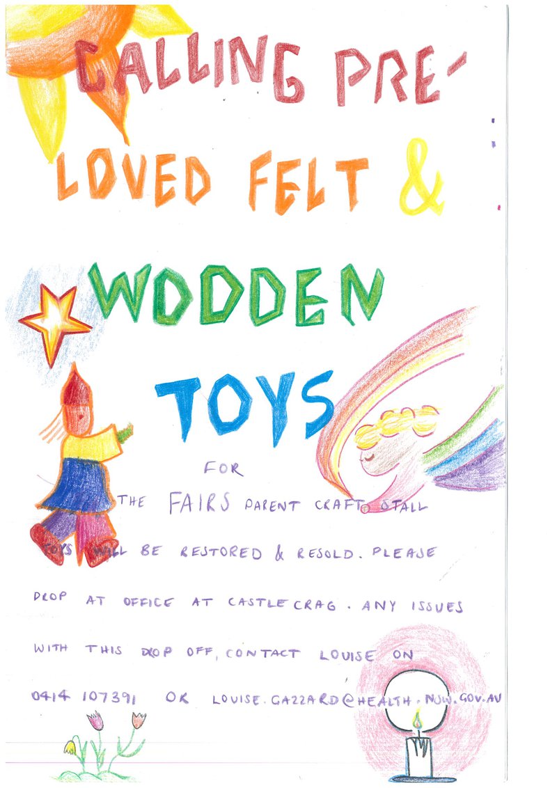 2022 Glenaeon Family Fair - callout for pre-loved items