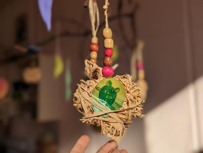 Little Kindy Create Heart Shaped Mobiles for Mother's Day