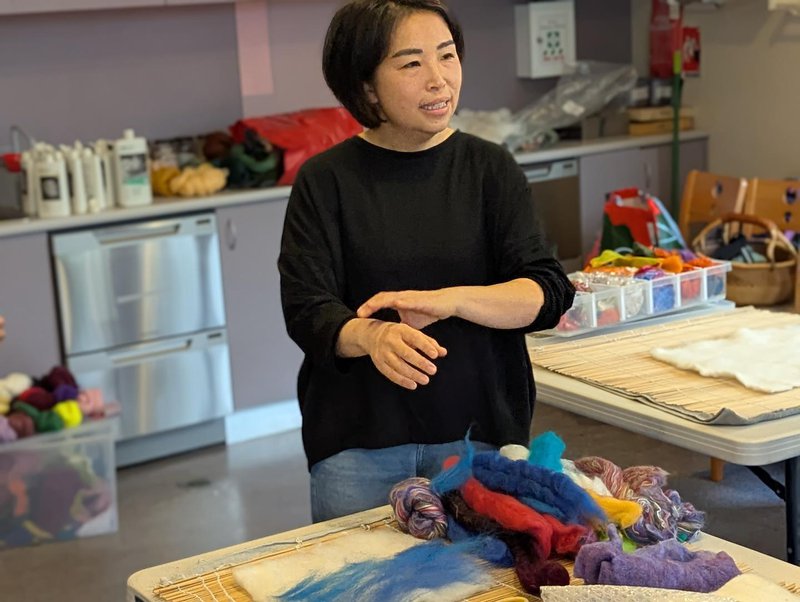 Wet Felting with Yuki