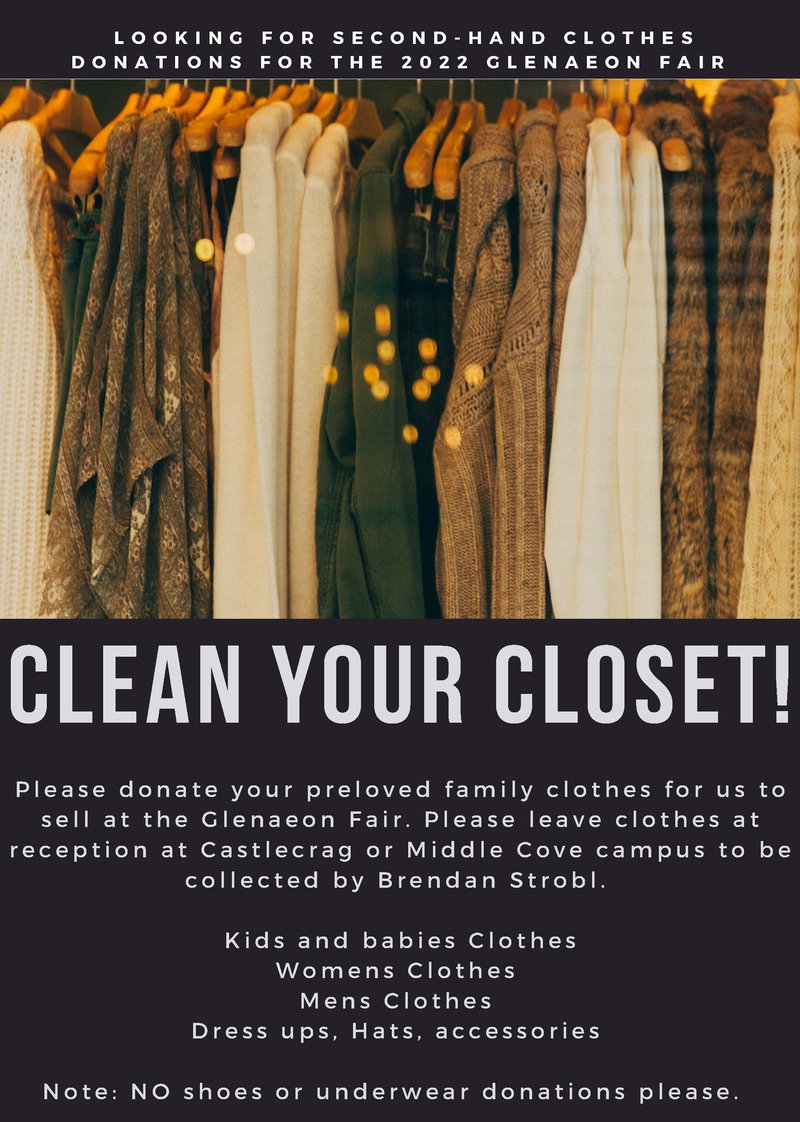 Donate your preloved clothes