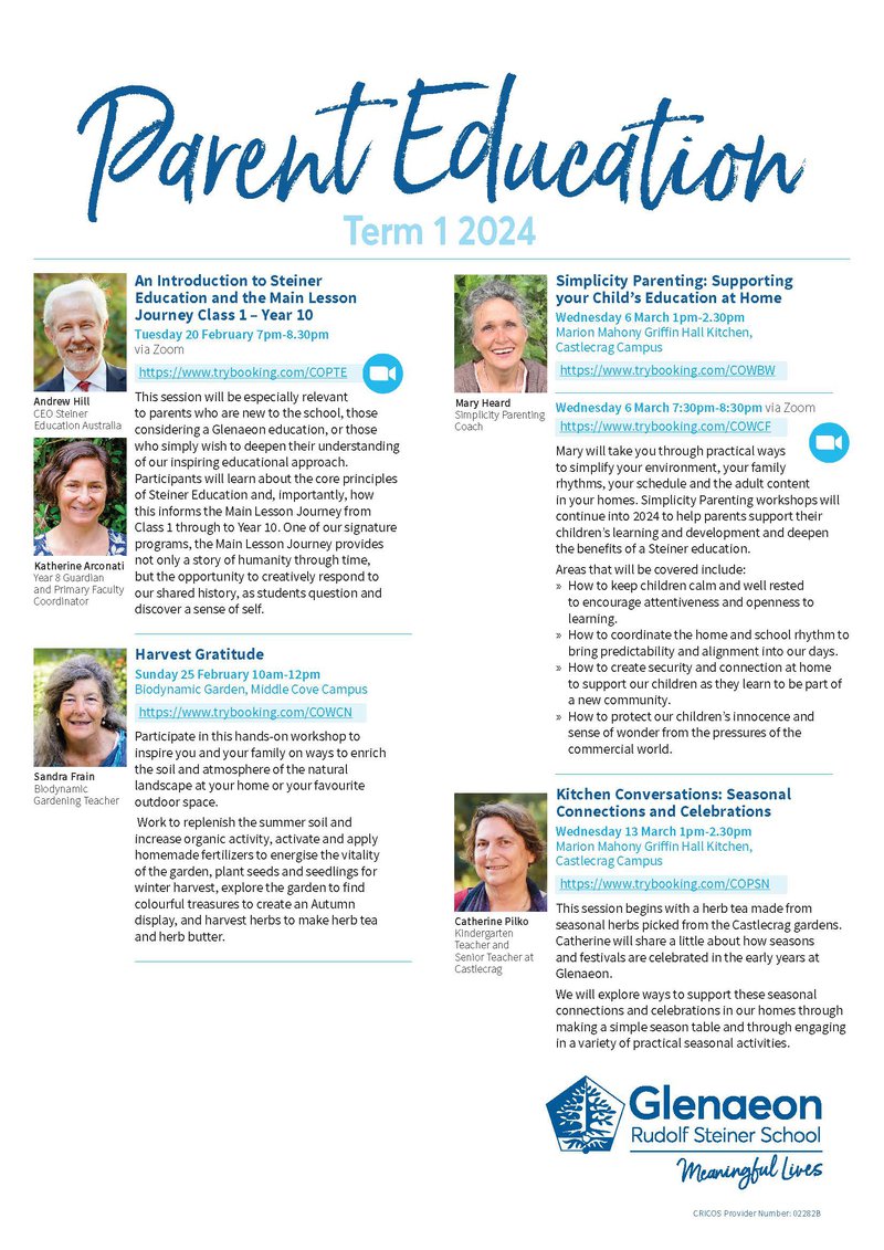 Term 1 Parent Education
