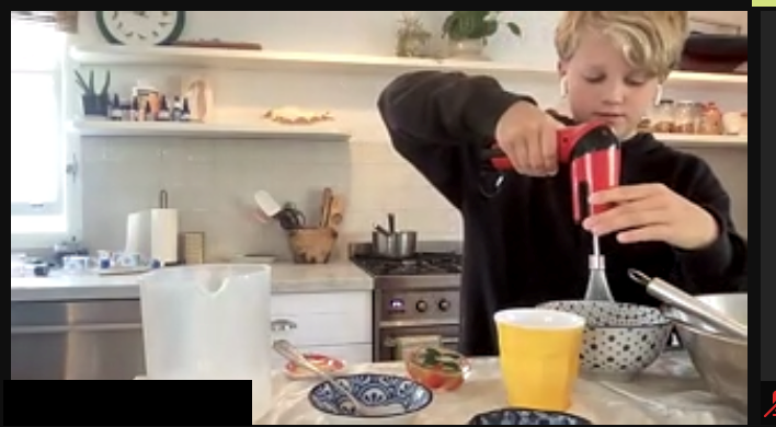 Kids in the Kitchen making Kaiserschmarrn