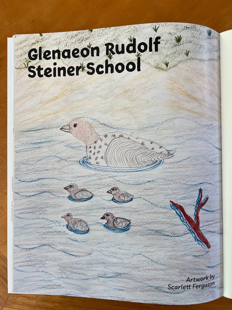 Class 5 student artworks published in book