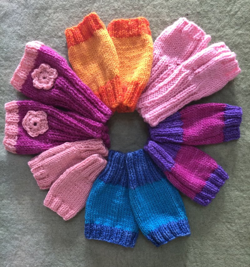 Crafty parents knit winter warmers for students