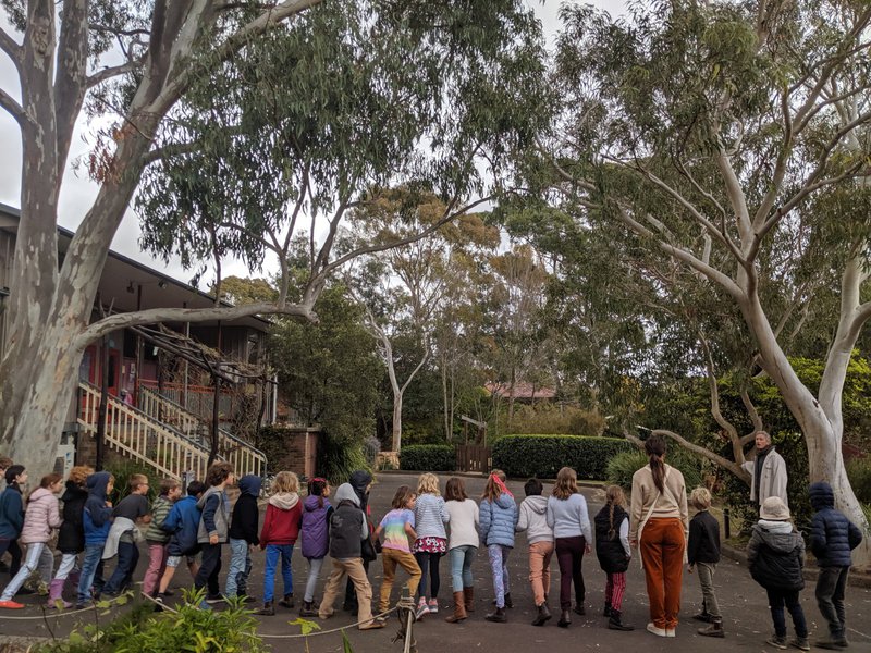 Class 2 have fun with Maths in the playground