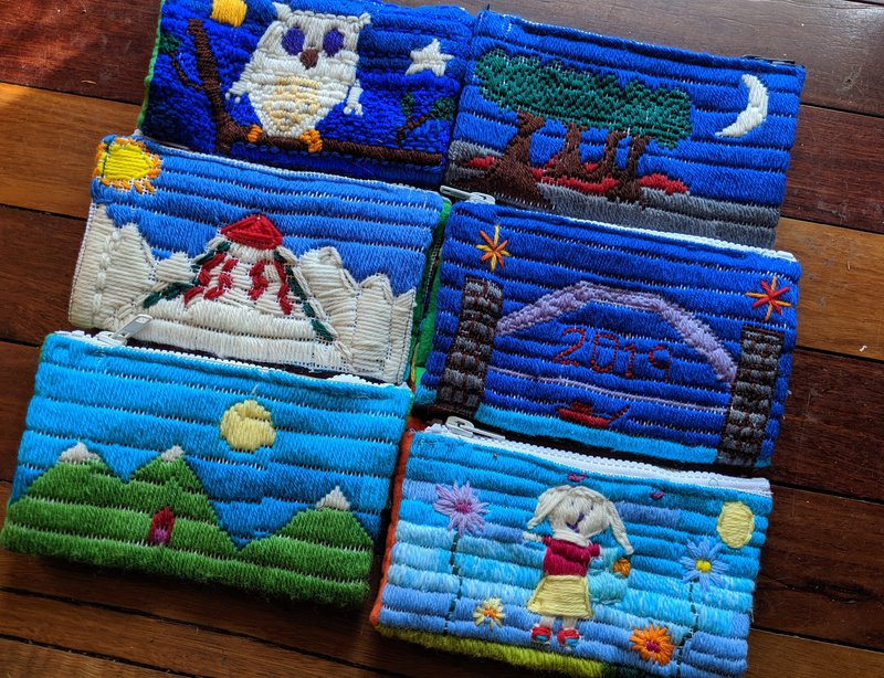 Class Two 'Long Stitch' pencil cases