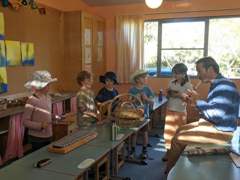Class 2 explore the sounds of music