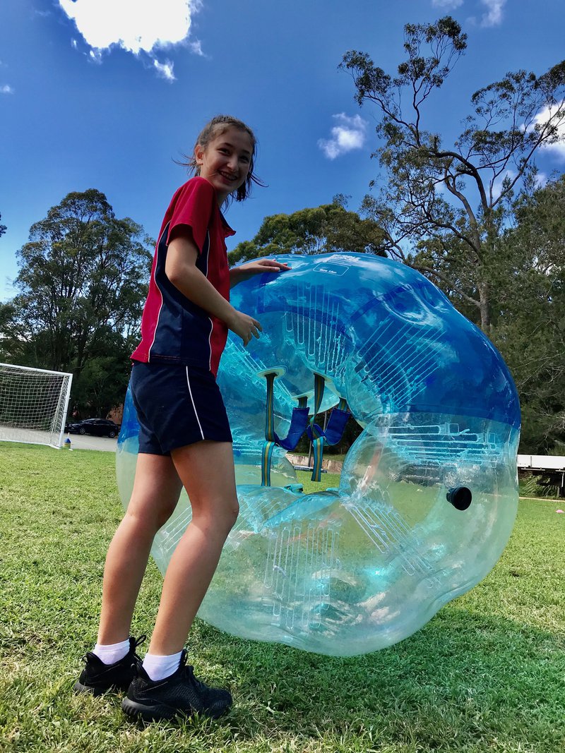 Year 9 PE bubbles with fun