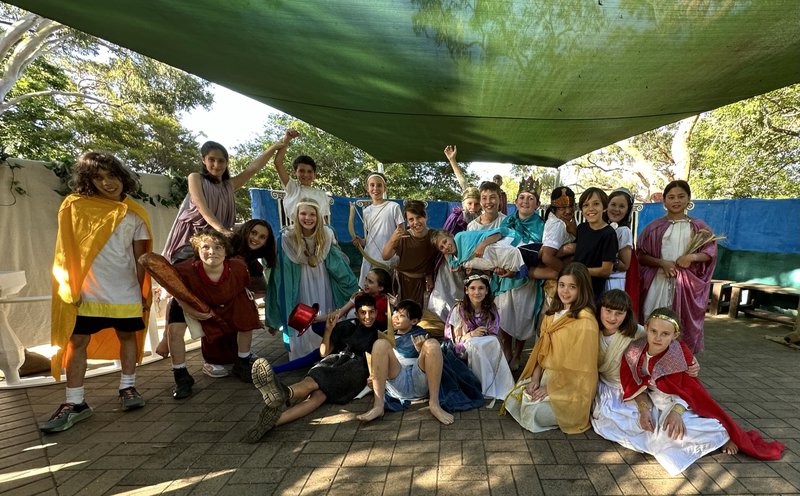 Class 5 performed a favourite Greek Myth, Theseus