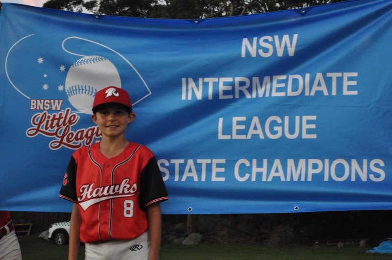Year 7's Archie Carter in the Australian Baseball Championships