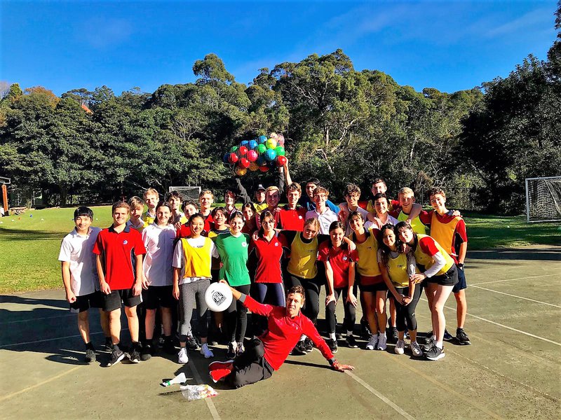 HSC students reduce stress with a mega sports study break
