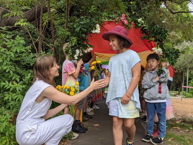 Class 1 cross under the Rainbow Bridge