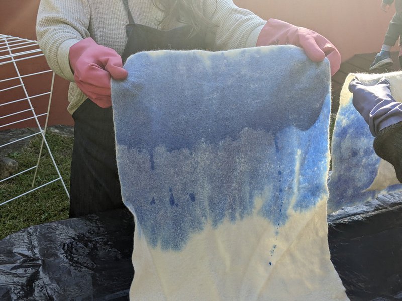 Parent Craft workshops return - dyeing coloured felt
