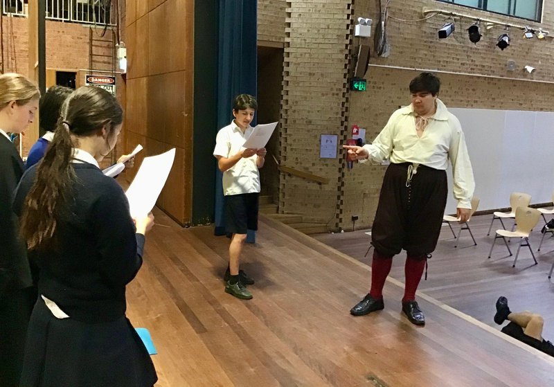 Year 9s and 10s Play the Bard