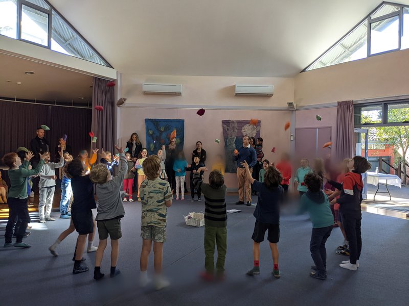 Class 2 show their Morning Circle