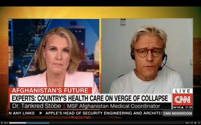 Year 8 PE students live chat with Medecins sans Frontiers health worker on the ground in Afghanistan