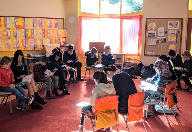 Year 9 Duke of Edinburgh reading program with Class 3