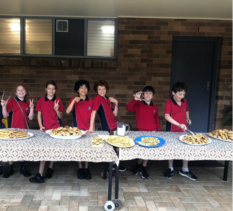 Class 5 makes 'dough' despite the rain