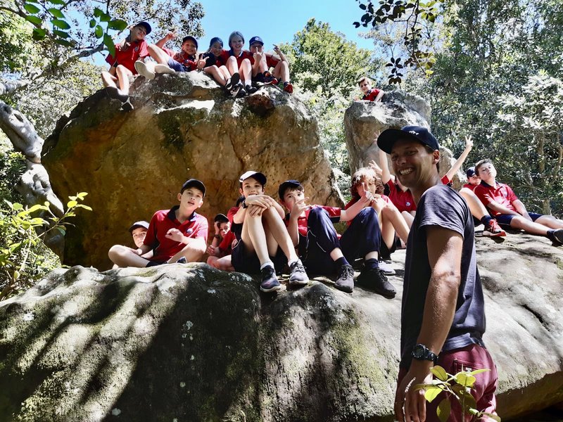 Teaching Year 7 PDH outside: Diversity and Inclusion by the waterfall