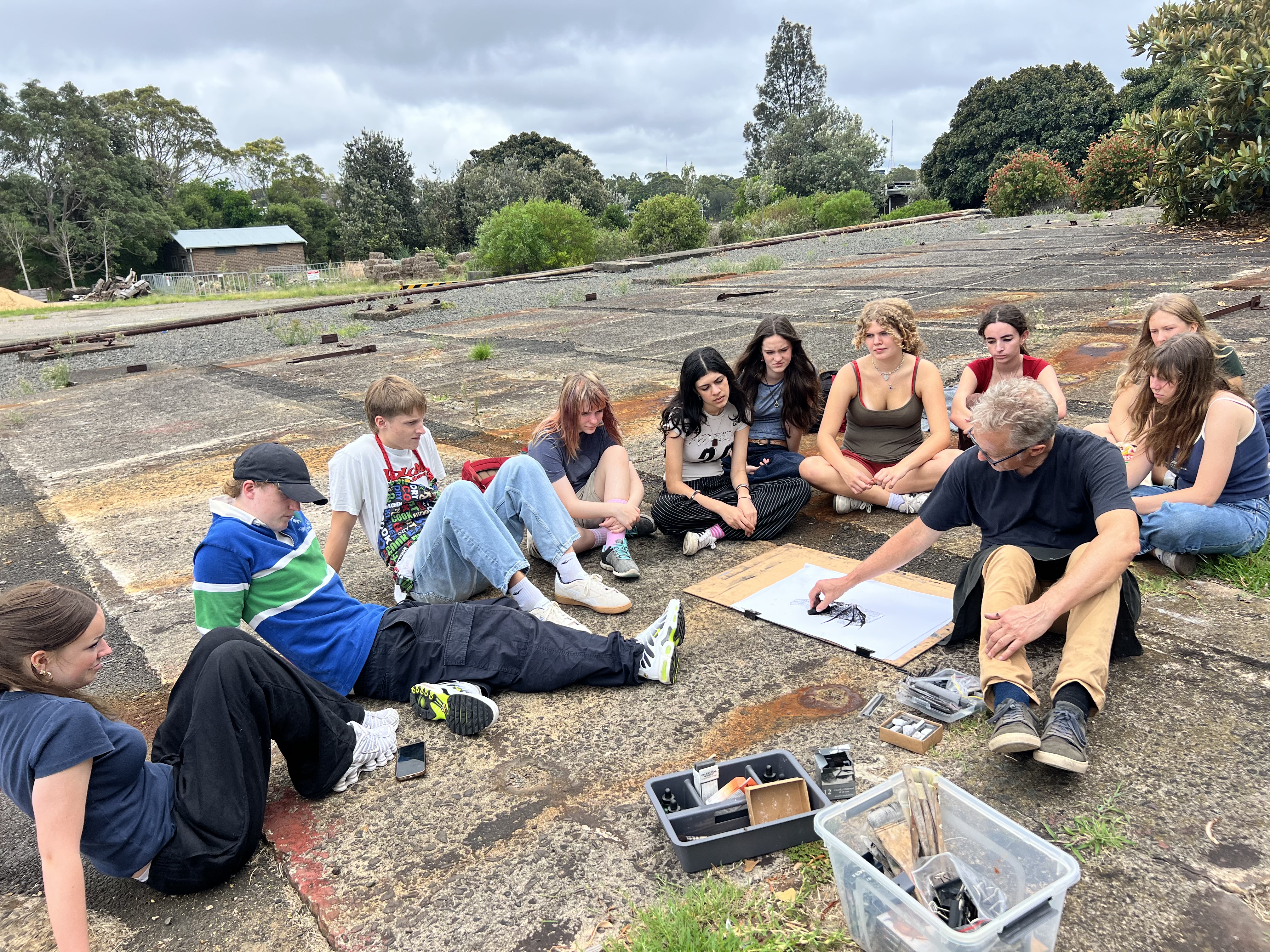 Year 11 Art Students Visit Cockatoo Island and Art Express Exhibition
