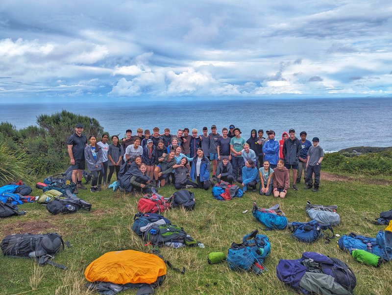 Year 9 Duke of Ed students embark on a wet and wild practise hike