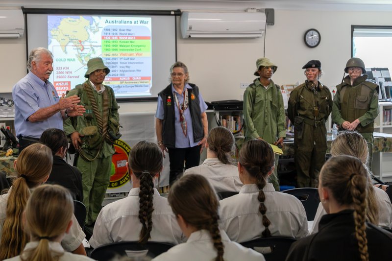 Year 10's insightful incursion from Vietnam veterans Vin & Nancy