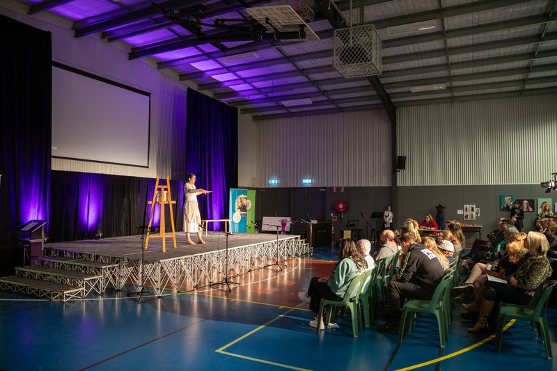 Year 12 wow the crowd at the 2023 Major Works Evening