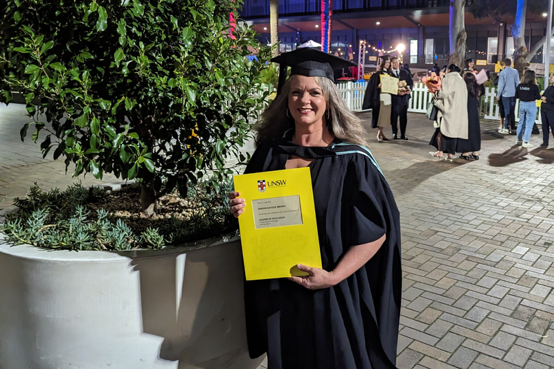 Mrs Simone Brown completes her Masters with excellence at UNSW!