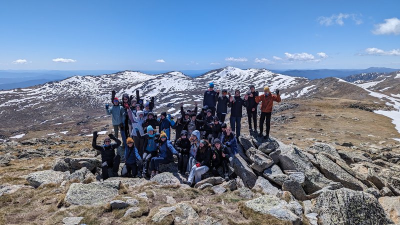 Silver Duke of Edinburgh students scale the heights of the Snowy Mountains