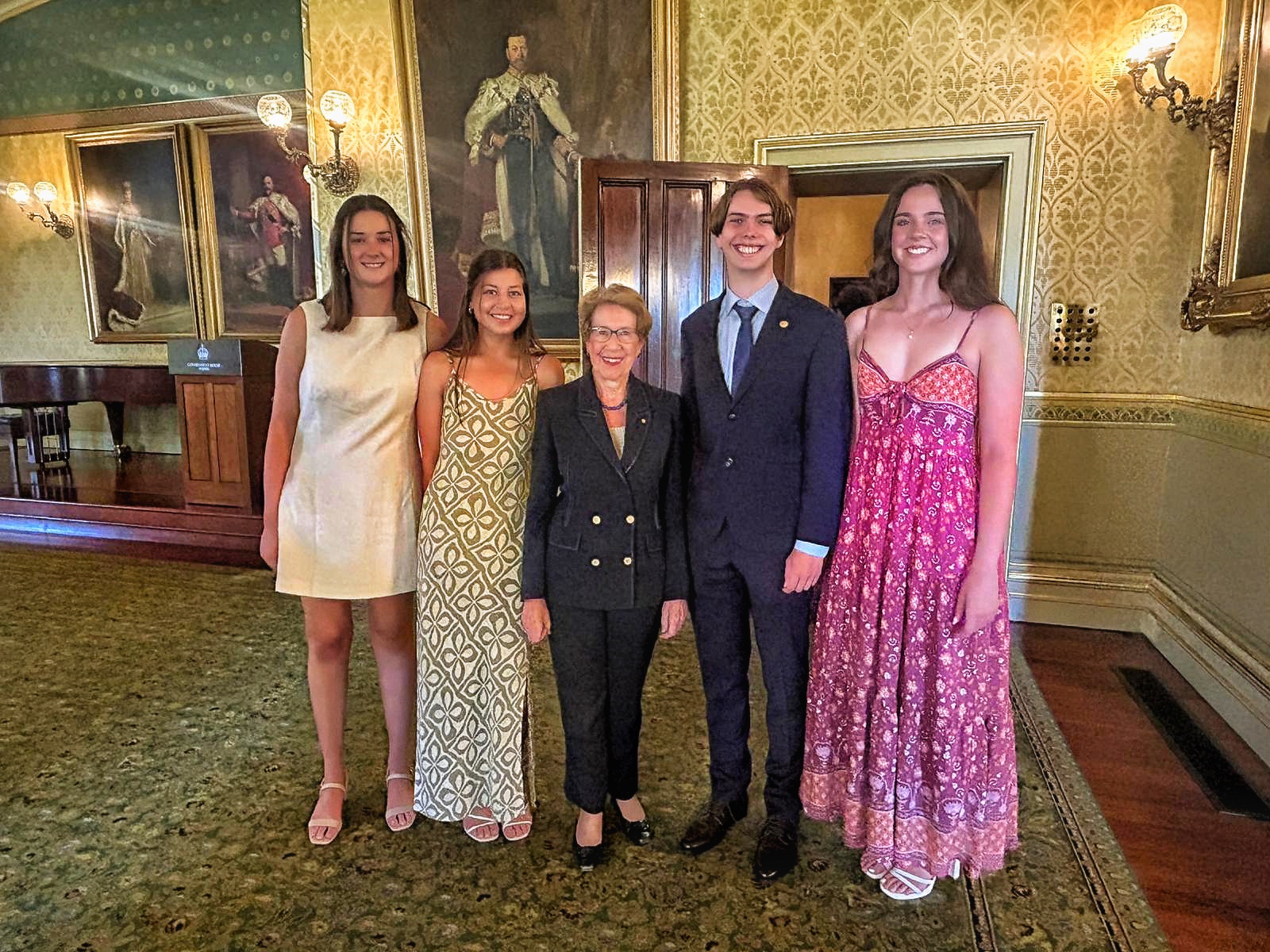 Gold Duke of Edinburgh students acknowledged at Government House