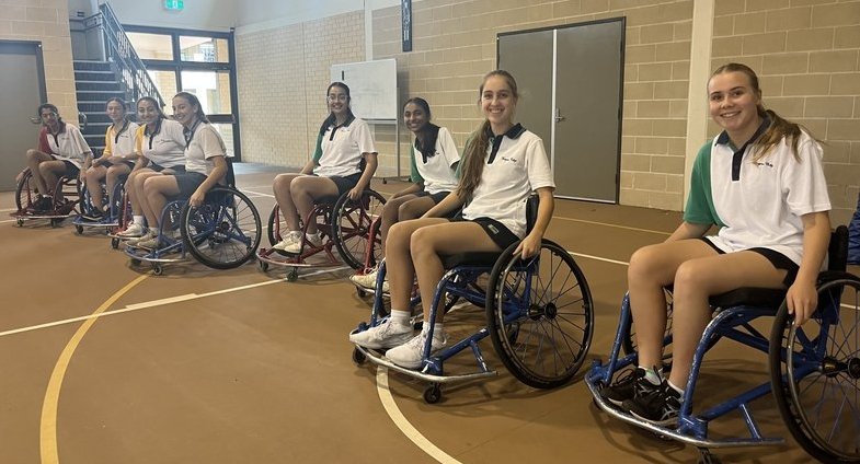 Year 9 Wheelchair Baskteball with Stephan Rochecouste