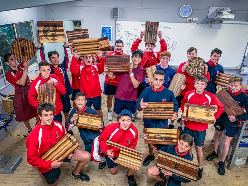Bespoke Chopping Boards from Year 9 D&T