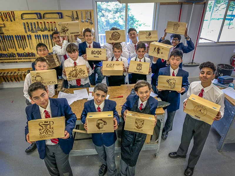 Year 7 Technology timber box projects
